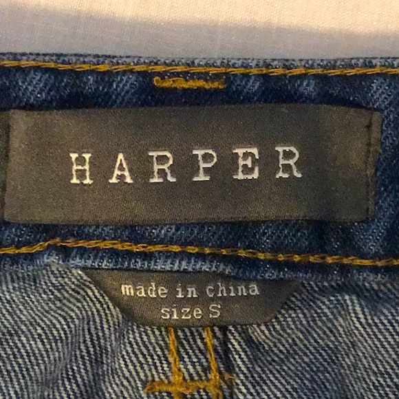 Harper, mini, denim, distress skirt - Picture 8 of 10
